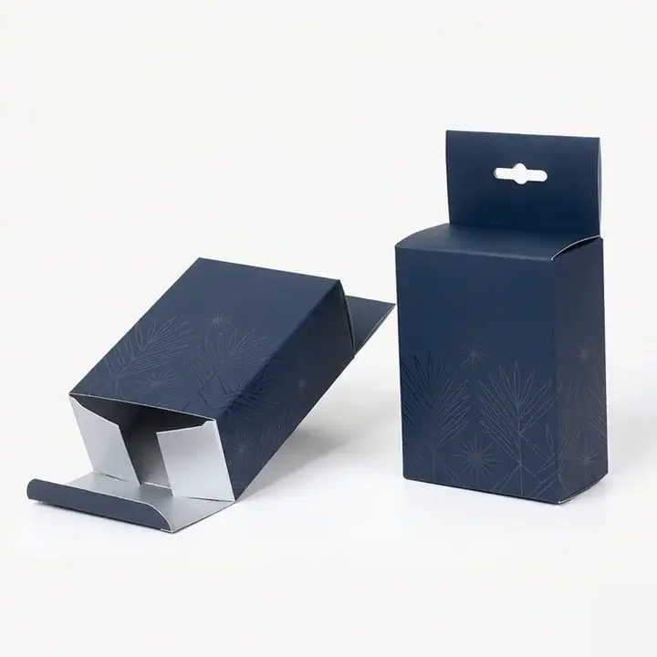 Five Panel Hanger Box with peg hole for retail display