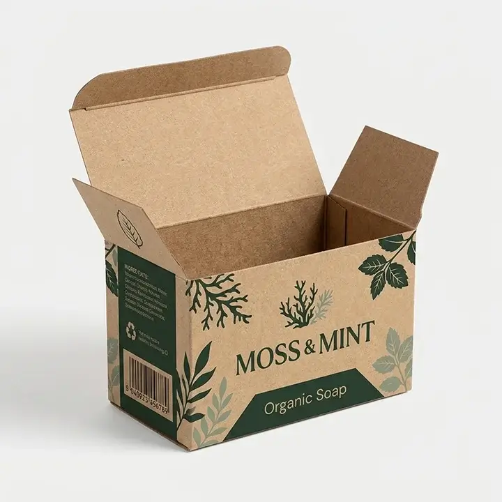 Eco-friendly brown kraft paper box for sustainable packaging