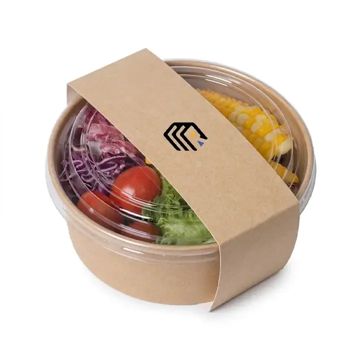 Custom paperboard food sleeve for meal prep and takeaway