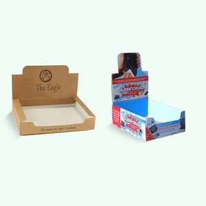 Custom Retail Paper Shelf Ready Display Packaging Box POS Cardboard Corrugated Tear Away Box
