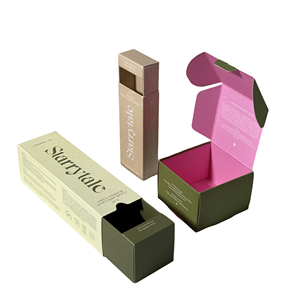 Custom Cosmetic Paper Box Folding Tuck End Box