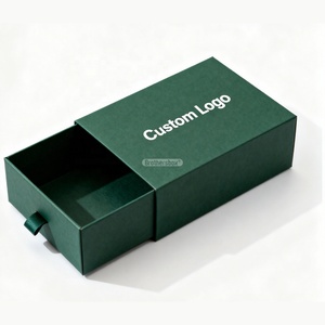 Free Design Custom logo Sliding Rigid Packaging Recyclable Hot Stamping