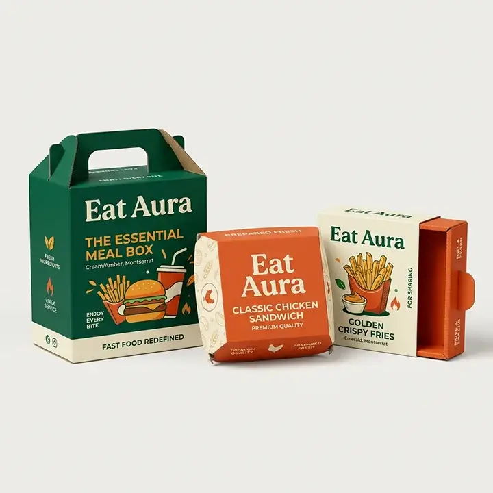 Leak-proof food-safe custom packaging boxes for takeaway and retail