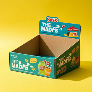 Custom Cardboard Display Box SRP Shelf Ready Packaging Folding Tear Off PDQ Storage Tray