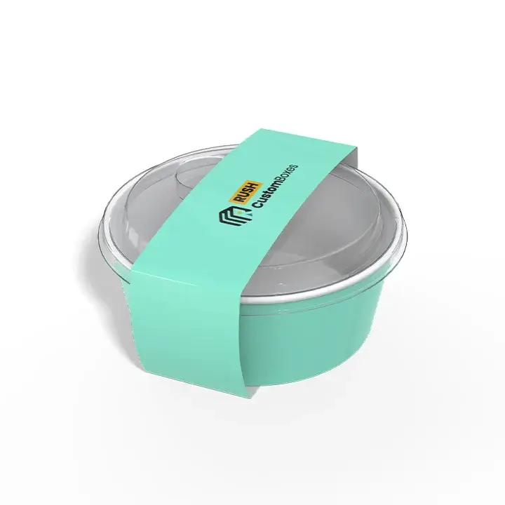 Disposable food-grade paper bowl sleeve for takeaway dining