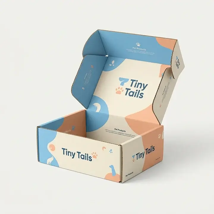 Custom printed corrugated mailer boxes with brand logo