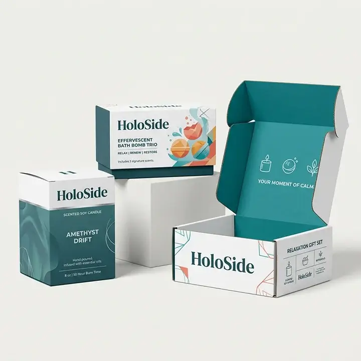 Custom printed retail product boxes for shelf display