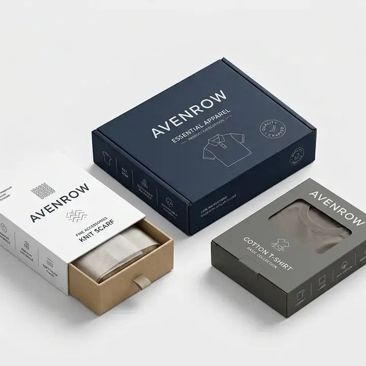 Custom apparel packaging boxes for clothing and fashion brands
