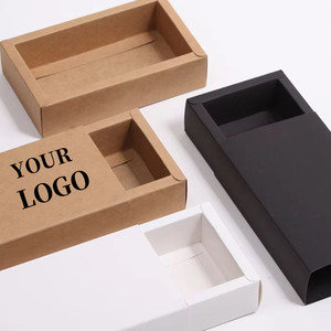 Rectangular Thickened Kraft Paper Drawer Box For Gifts Handicrafts
