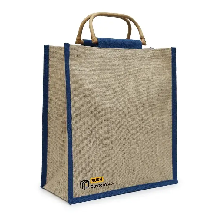 Specialty packaging bag with real wooden handles