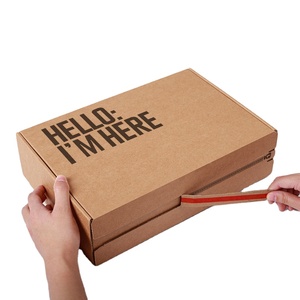 Tear Strip Cardboard Corrugated Shipping Mailer Box